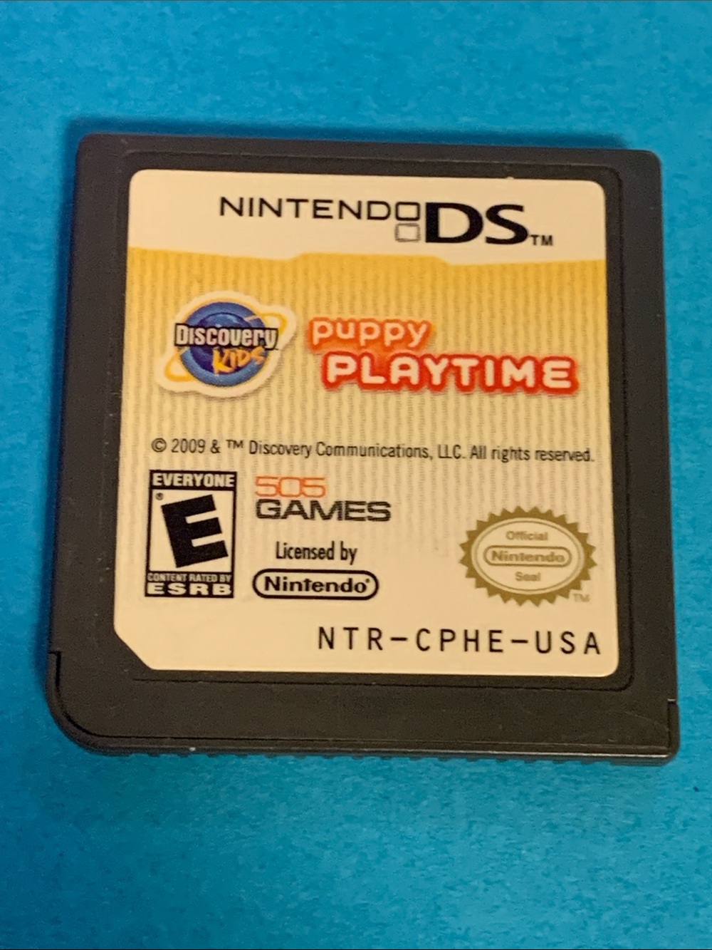 Nintendo DS Discovery Kids Puppy Playtime Cartridge - Yellow Label, Black Case